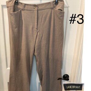Lane Bryant Cuffed wide legged dress slacks 18 tall